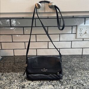 Kate Spade Black Leather Shoulder Bag